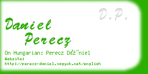 daniel perecz business card